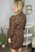 Bohemian Paisley Print Puff Sleeve A Line Mini Dress