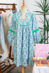Bohemian Paisley Print Rick Rack Patchwork Loose Mini Dress