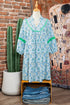 Bohemian Paisley Print Rick Rack Patchwork Loose Mini Dress