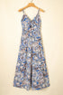 Bohemian Paisley Print Twist Detail Smocked Back Maxi Dress