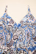 Bohemian Paisley Print Twist Detail Smocked Back Maxi Dress