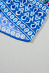 Bohemian Print Short Sleeve Button Front Tiered Dress