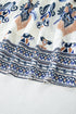 Bohemian Printed Split Neck Long Sleeve A-Line Mini Dress
