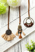 Bohemian Retro Tassel Pendant Layered Alloy Necklace Set