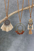 Bohemian Retro Tassel Pendant Layered Alloy Necklace Set