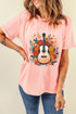 Bohemian Rhapsody Floral Guitar Graphic Print Relaxed Tee