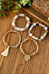 Bohemian Rhinestone Beaded Fringe Layered Statement Bracelet