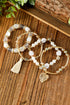 Bohemian Rhinestone Beaded Fringe Layered Statement Bracelet