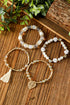 Bohemian Rhinestone Beaded Fringe Layered Statement Bracelet