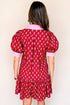 Bohemian Rick Rack Puff Sleeve Mini Floral Dresses