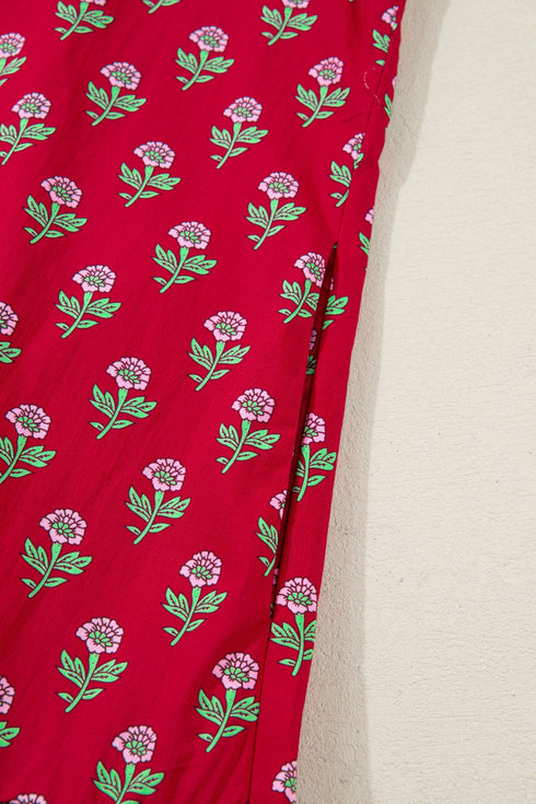 Bohemian Rick Rack Puff Sleeve Mini Floral Dresses
