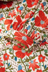 Bohemian Rick Rack Trim V Neck Mini Floral Dress
