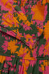 Bohemian Smocked Bodice Puff Sleeve Ruffled Long Floral Dress