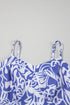 Bohemian Smocked Spaghetti Strap A Line Floral Dress