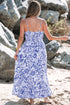 Bohemian Smocked Spaghetti Strap A Line Floral Dress