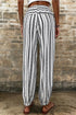 Bohemian Stripe Print Elastic Waistband Jogger Pants