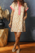 Bohemian Striped Patchwork Western Shift Mini Dress