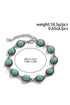 Bohemian Style Natural Stone Beaded Alloy Chain Anklet