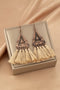 Bohemian Triangle Metal Fringe Tassel Drop Earrings