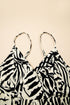 Bohemian Tropical Palm Print Wrapped Tiered Spaghetti Strap Midi Dress