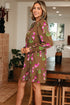 Bohemian Tunic Puff Sleeve Ruffled Babydoll Floral Dress