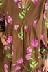 Bohemian Tunic Puff Sleeve Ruffled Babydoll Floral Dress