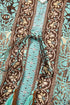 Bohemian V Neck Backless Ruffled Tassel Waist Maxi Floral Dress