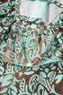 Bohemian V Neck Backless Ruffled Tassel Waist Maxi Floral Dress