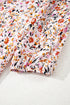 Bohemian V Neck Half Sleeve A Line Floral Dress