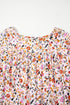Bohemian V Neck Half Sleeve A Line Floral Dress