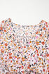 Bohemian V Neck Half Sleeve A Line Floral Dress