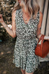 Bohemian V Neck Sleeveless A Line Tunic Floral Dress