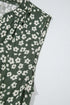 Bohemian V Neck Sleeveless A Line Tunic Floral Dress