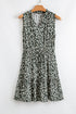 Bohemian V Neck Sleeveless A Line Tunic Floral Dress