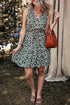 Bohemian V Neck Sleeveless A Line Tunic Floral Dress