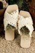 Bohemian Woven Crochet Tassel Cross Strap Flat Slippers