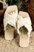 Bohemian Woven Crochet Tassel Cross Strap Flat Slippers