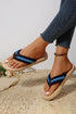 Bohemian Woven Strap Aztec Print Flat Slippers