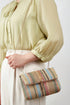 Bohemian Woven Straw Chain Strap Flap Shoulder Bag