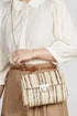 Bohemian Woven Straw Chain Strap Flap Shoulder Bag