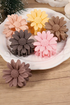 Boho Daisy Flower Frosted Matte Hair Claw Clip