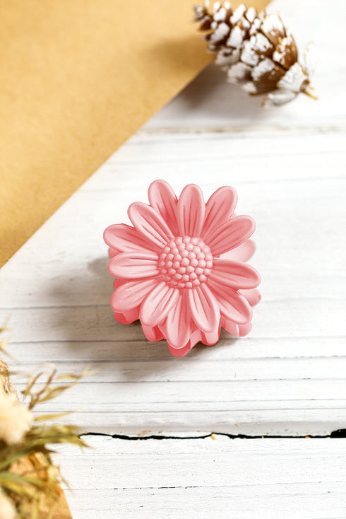 Boho Daisy Flower Frosted Matte Hair Claw Clip