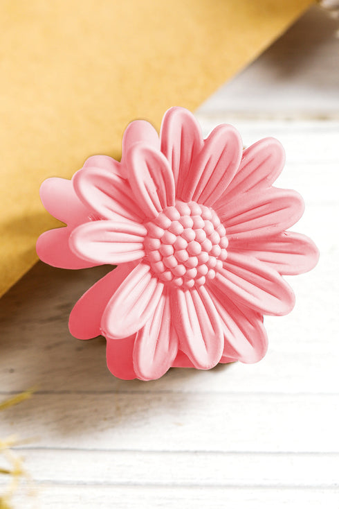 Boho Daisy Flower Frosted Matte Hair Claw Clip