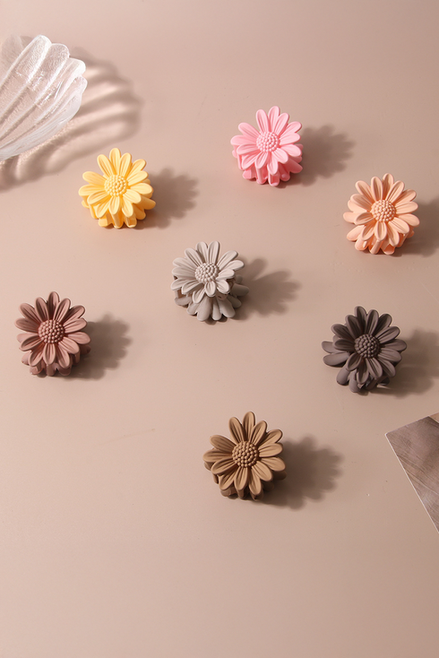 Boho Daisy Flower Frosted Matte Hair Claw Clip
