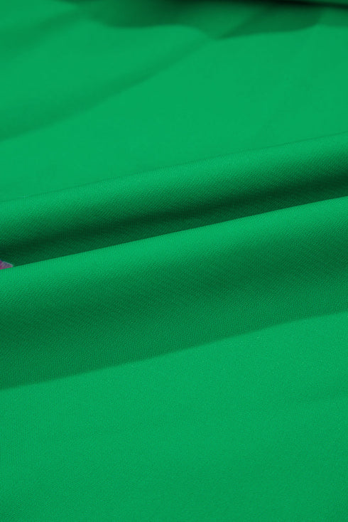 Boho Floral Embroidered Tie Neck Puff Sleeve Blouse