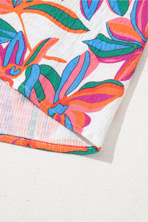 Boho Floral Ruffled Strap V Neck Maxi Dress