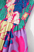 Boho Floral Smocked Spaghetti Strap Maxi Dress