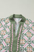 Boho Geometric Print Short Sleeve Loose Floral Dress