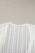 Boho Lace Knit Open Front Long Sleeve Cardigan