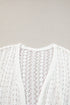 Boho Lace Knit Open Front Long Sleeve Cardigan